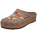 Haflinger Women's Heaven Embroidered Clog,Earth,40 EU (US Women's 9 M)
