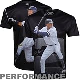 MLB Men's New York Yankees Derek Jeter Sublimated High Definition Photo Tee Shirt (Graphite) (Yankees, Large)