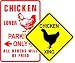Chicken Parking & Xing Sign Collection Gift Set