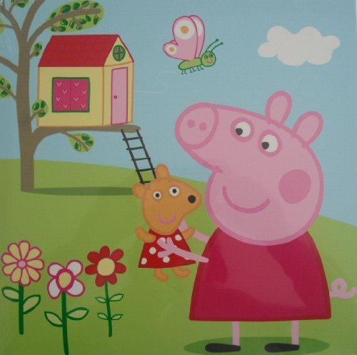 Peppa Pig Treehouse Canvas Wall Art Picture OFFICIAL