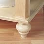 Cherry 3-5/8 x 4''French Country Bun Foot