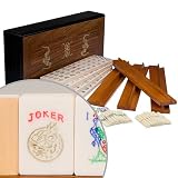 American Western Bone Bamboo Mahjong with Bats