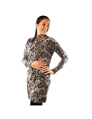 Turtleneck Lace Paisley Cashmere Jumper 