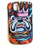 New King Bulldog Dog Ed Hardy Snap on Hard Skin Back Cover Case for Blackberry Tour 9630 + Premium Lcd Screen Guard in Original Box