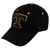 Zephyr Tennessee Volunteers Black DH Fitted Hat