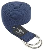 Hugger Mugger D-Ring Yoga Strap 10-Foot (Navy)