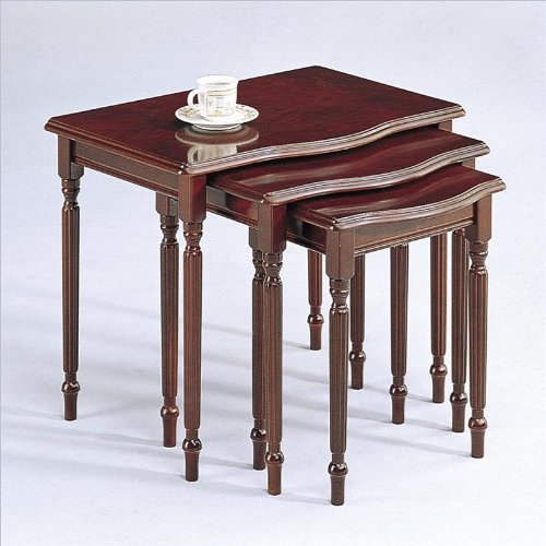 Coaster Home Furnishings 3385 Traditional Nesting Table, Cherry