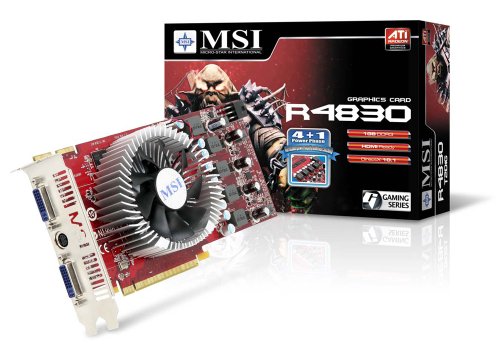 MSI R4830-T2D512 Radeon HD 4830 512 MB 256-bit GDDR3 PCI Express 2.0 x16 HDCP Ready CrossFire Supported Video Card - Retail On Sale