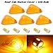 Partsam Set/5 Amber Roof Running Light Cab Marker Cover+High Power T10 Amber 6-5730-SMD LED Bulbs for 1999-2015 Ford E/F-150 250 350 450 550