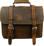 17″ Men’s Full Leather Briefcase Backpack Sprot Tote (3 Straps) L70. Vintage BRN Review thumbnail