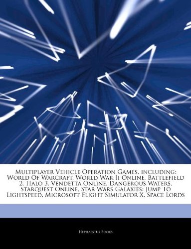 Multiplayer Vehicle Operation Games, including: World Of Warcraft, World War Ii Online, Battlefield 2, Halo 3, Vendetta Online, Dangerous Waters, ... Microsoft Flight Simulator X, Space Lords