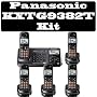 Panasonic KXTG9382T 2-Line DECT 6.0 Expandable Digital Cordless Answering System With 5 Handset kit