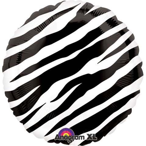 Zebra Print Foil Balloon