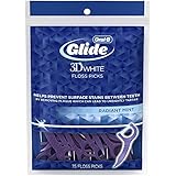 Oral-B Glide 3d White Floss Picks Radiant Mint, 75 Count