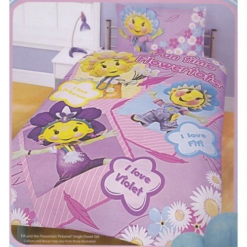 Kids/Childrens Fifi and The Flowertots Fun Time Design Bedding Duvet/Quilt Cover Set (Single Bed) (Pink)