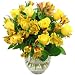 Yellow Rosmeria - Delightful Roses and Alstroemeri