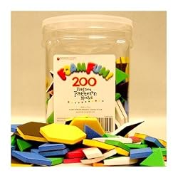 Dowling Magnets Foam Fun Magnet Pattern Blocks