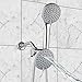 A-Flow8482; Rainfall and Waterfall Luxury 4.5 Shower Head 3 Function Showerhead - Chrome