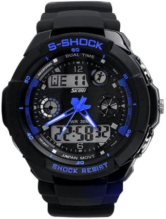 Nicerocker Hot Multi Function Military S-shock Sports Watch LED Analog Digital Waterproof Alarm