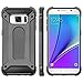 Galaxy Note 5 Case,Wollony Rugged Hybrid Dual Layer Armor Protective Back Case Shockproof Cover for Galaxy Note 5 - Heavy Duty - Slim Hard Shell Protection - Impact Resistant Bumper (Grey)
