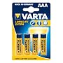 Varta Longlife Extra Batteries AAA Alkaline 1.5 Volt 4 Pack