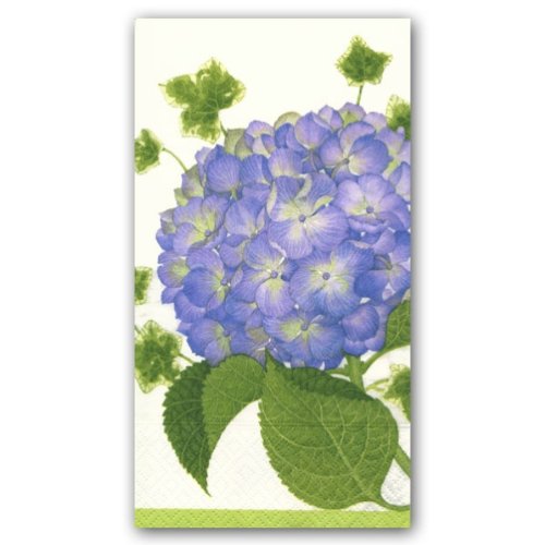 Entertaining with Caspari Hydrangea Paper Guest Towels (15 Pack), Purple
