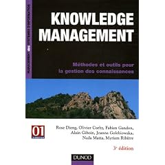 Knowledge management : M�thodes et outils pour la gestion des connaissances