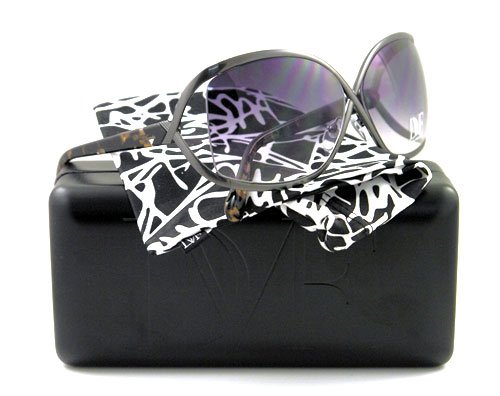 51XA53wDWSL AUTHENTIC DIANE VON FURSTENBERG SUNGLASSES DVF 800 009 BLACK
