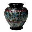 Handmade Urn Shaped Lacquer Vase With Intricate Hand-etched Design (Thailand)