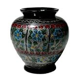 Handmade Urn Shaped Lacquer Vase With Intricate Hand-etched Design (Thailand)