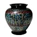 Handmade Urn Shaped Lacquer Vase With Intricate Hand-etched Design (Thailand)