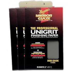 Meguiar's S1525 Unigrit Finishing Paper   25 Sheets