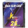 KHypermedia Slim Jewel Cases (Black, 25-Pack)