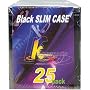 KHypermedia Slim Jewel Cases (Black, 25-Pack) by KHypermedia