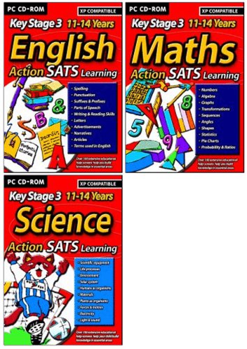 Action Learning SATS Key Stage 3 Triple Pack 1 (English, Maths, Science)