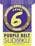 Martial Arts Sudoku Level 6: Purple Belt Sudoku
