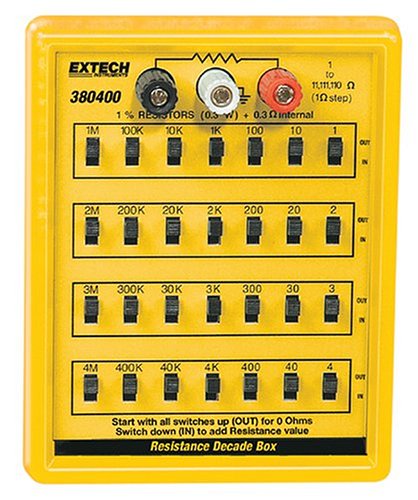 Extech Resistance Decade Substitution Box - Extech Instruments - EX-380400 - ISBN: B00023RTZO - ISBN-13: 0793950384008