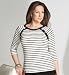 Portfolio 34 Sleeve Button Trim Top