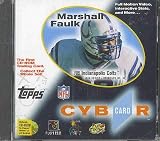 Topps Marshall Faulk Cybercard CD-ROM Trading Card
