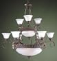 00447 - Golden Bronze Chandelier
