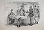 1887 Unemployment Office Chelsea Men Old Print
