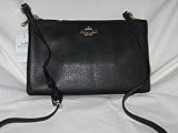 COACHカバン Lyla Double-Gusset Crossbody/BAG/Clutch Pebble Leather F38273 BLACK [並行輸入品]