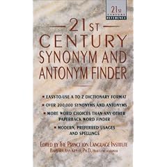 21st Century Synonym and Antonym Finder (Taschenbuch)