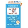 Eat Right for Blood Type A: Individual Food, Drink and Supplement Lists (Eat Right for Your Type)