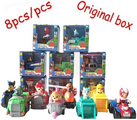 8Pcs/Set Original Patrulla Canina Dog Anime Toys Child Spain Puppy Patrol everest patrulla Figure Movie&TV Juguetes Brinquedos