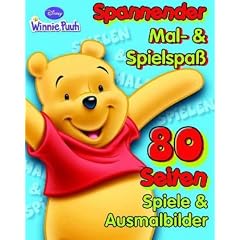 Spannender Mal- & Spielspa�: Winnie Puuh: 80 Seiten Spiele & Ausmalbilder
