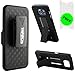Galaxy S6 Belt Clip Case, Tapirus Combo Case - Shell Holster with Swivel Belt Clip + Hard Case Back Cover with Kickstand + Free Screen Protector - for Samsung Galaxy S6 5.1 Inches, Black