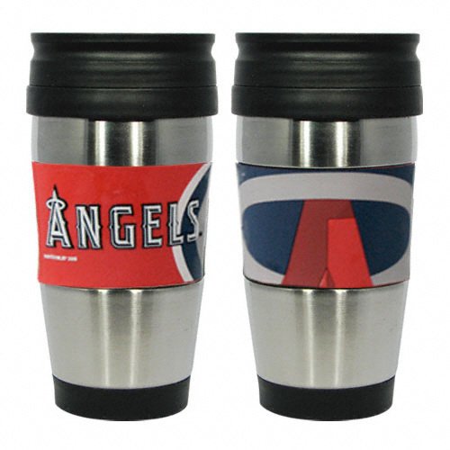 Los Angeles Angels of Anaheim Travel Mug: 15 oz Stainless Steel Travel Tumbler