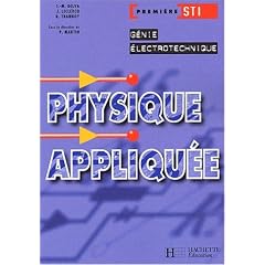Physique appliqu�e, 1�re STI �lectrotechnique