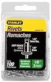 Stanley PAA42-1B 100 Pack 1/8-Inch x 1/8-Inch Aluminum Rivets